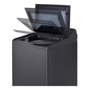 Laveuse à chargement par le haut 27 po, 6,1 pi³ Noir avec TurboWash3D™, de grande capacité