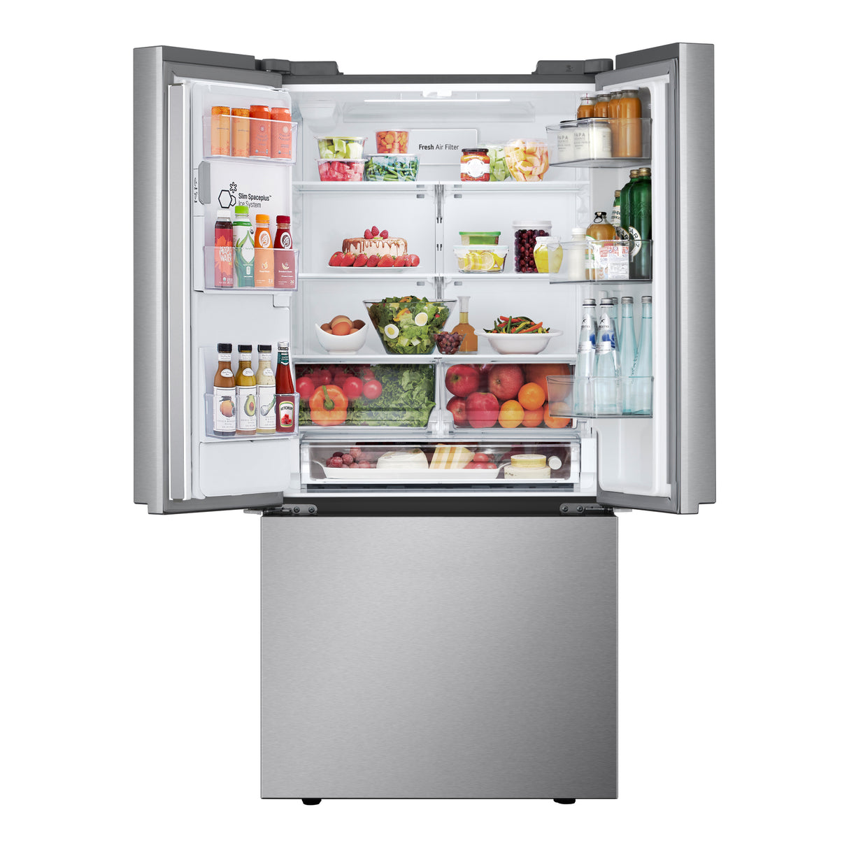 Réfrigérateur portes françaises Inox 33po
