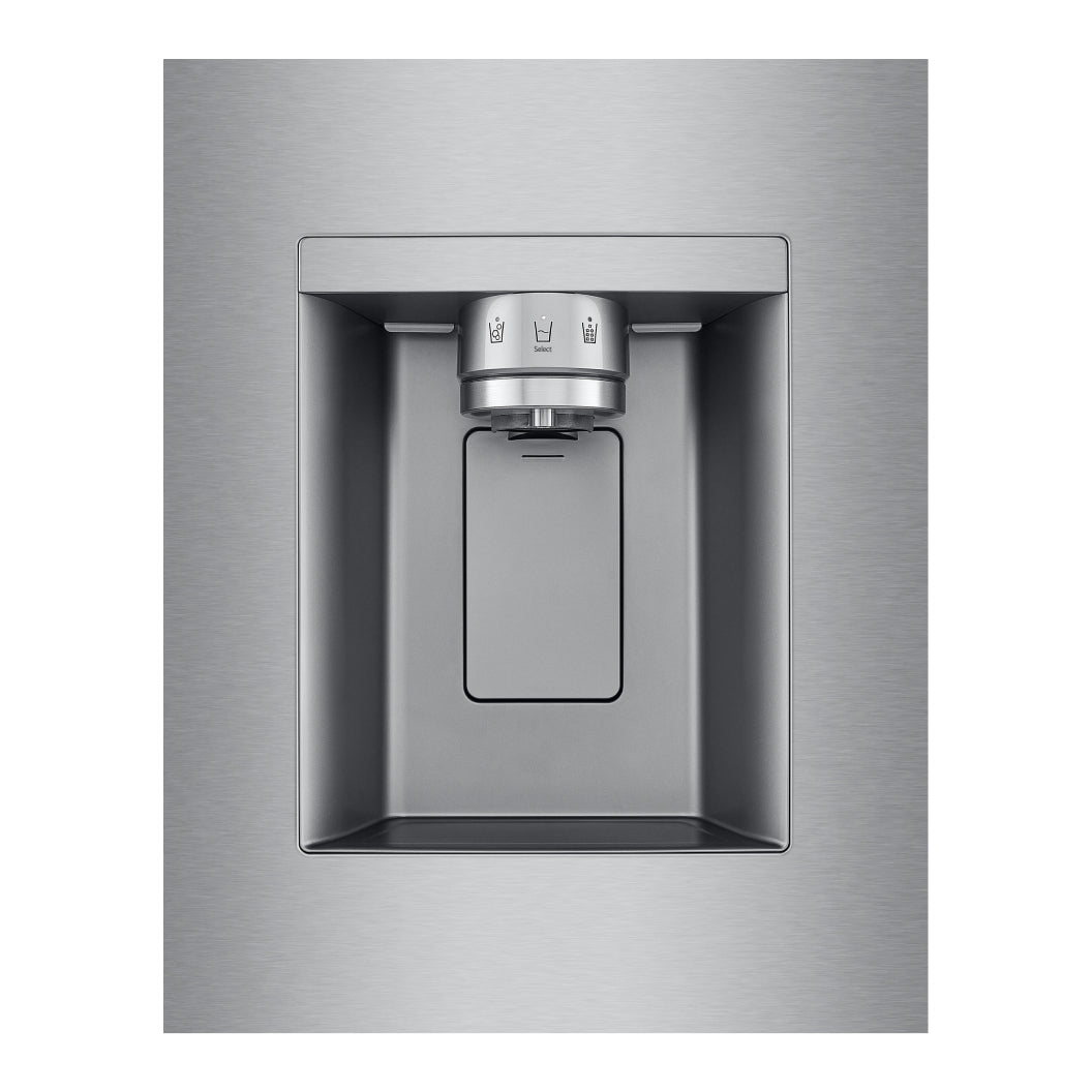 Réfrigérateur porte française 33 po à 3 portes Inox Distributeur à eau & machine à glaçons