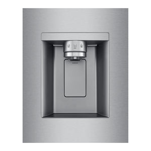 Réfrigérateur porte française 33 po à 3 portes Inox Distributeur à eau & machine à glaçons