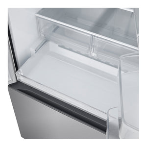 Réfrigérateur porte française 33 po à 3 portes Inox Distributeur à eau & machine à glaçons
