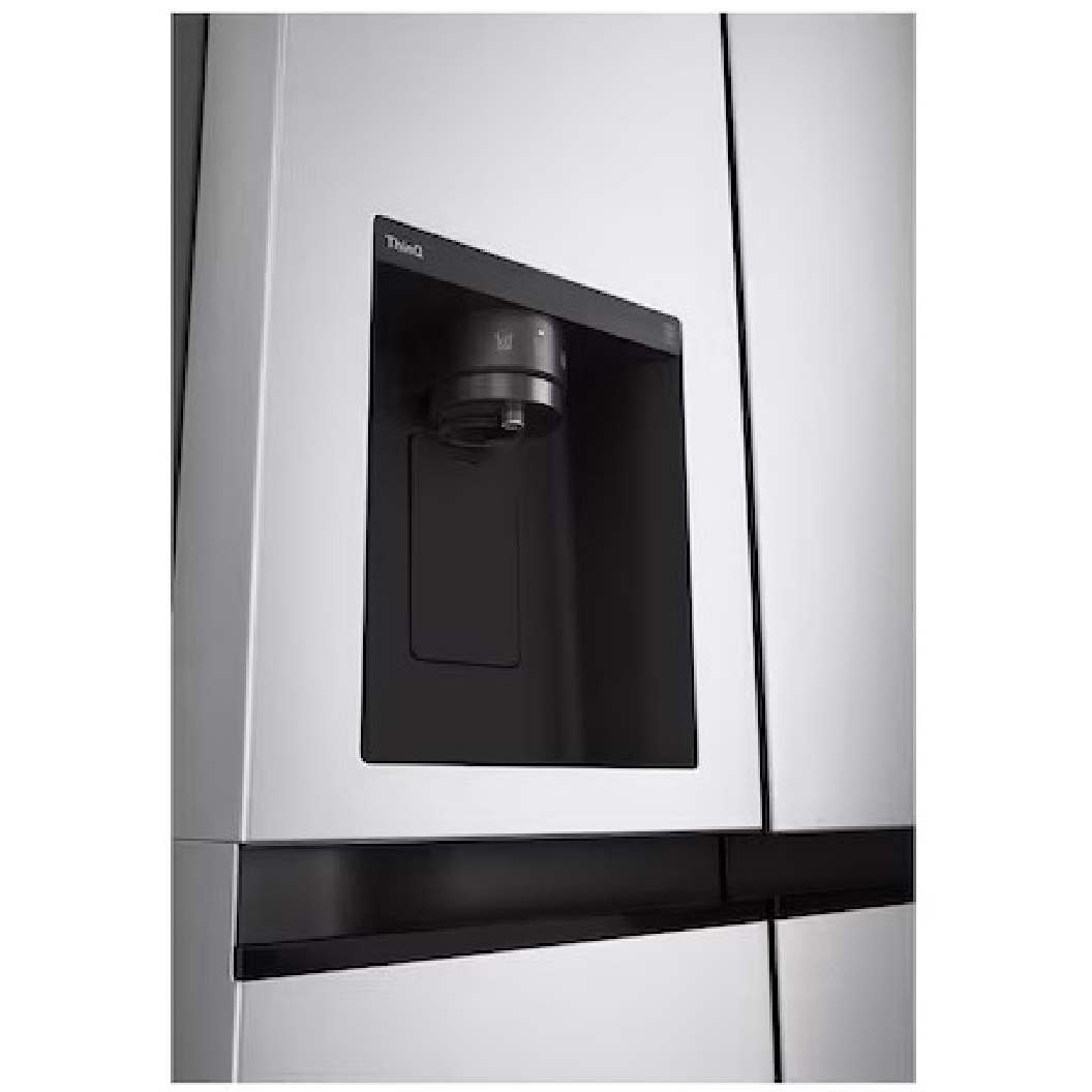 Réfrigérateur côte à côte profondeur comptoir 36 po, 22,5 pi³ Inox avec distributeur d'eau et glaçons