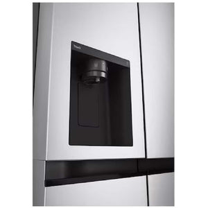 Réfrigérateur côte à côte profondeur comptoir 36 po, 22,5 pi³ Inox avec distributeur d'eau et glaçons