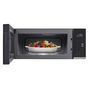 Micro-ondes profil bas avec hotte intégrée 30 po, 1,3 pi³ Noir avec intelligence artificielle