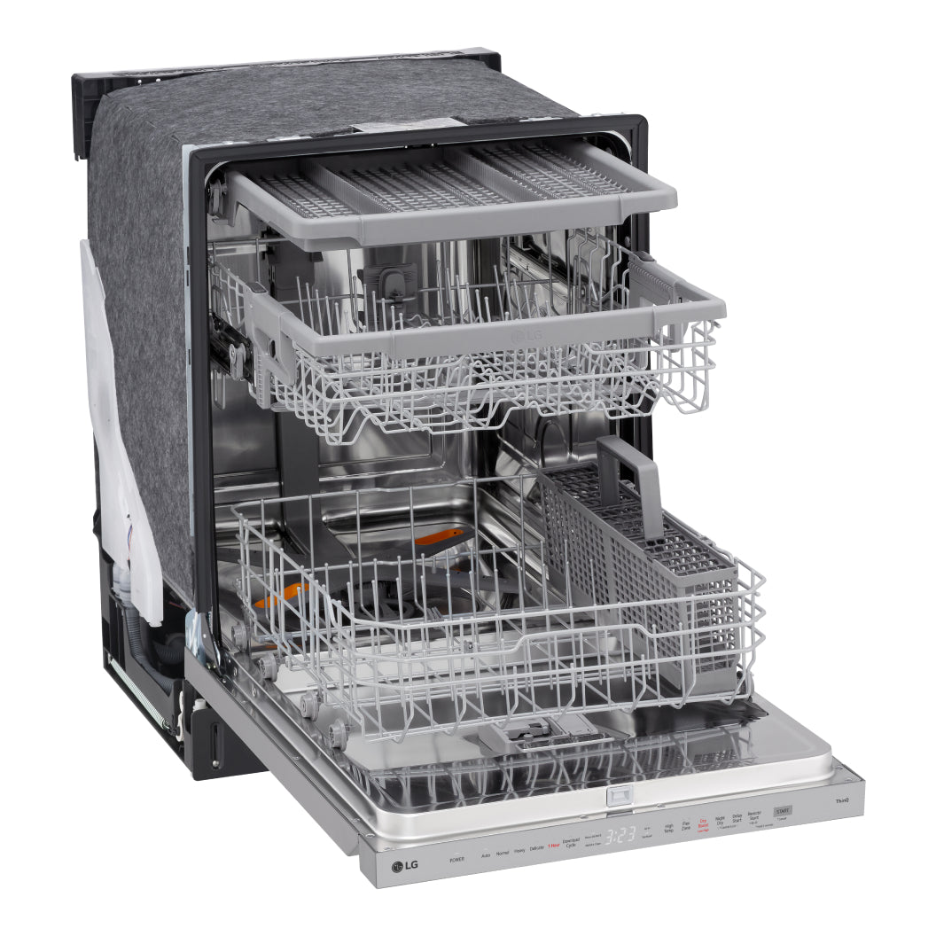 Lave-vaisselle intelligent encastrable 24 po. 46 dBA Inox avec QuadWash™ Pro & Dynamic Dry™
