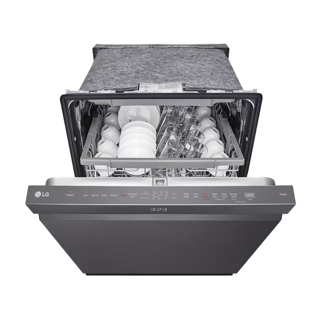 Lave-vaisselle intelligent encastrable 24 po 46 dBA Inox noir - Quadwashᴹᶜ