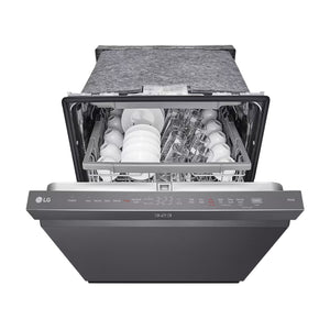 Lave-vaisselle intelligent encastrable 24 po 46 dBA Inox noir - Quadwashᴹᶜ