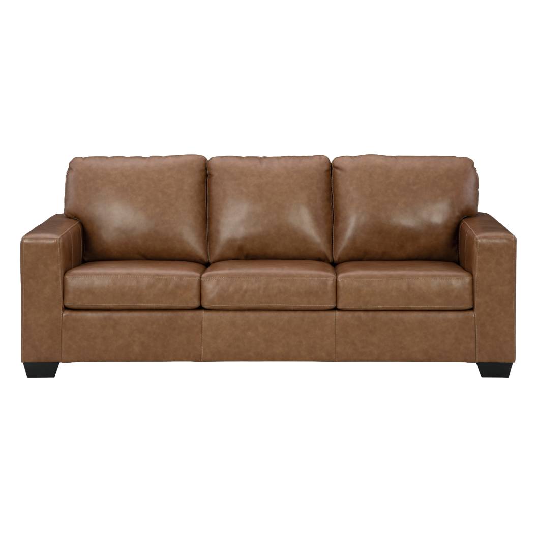 Sofa lit queen caramel en cuir - Bolsena
