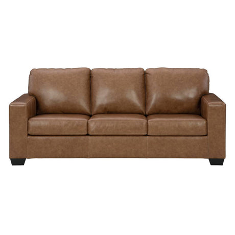 Sofa lit queen caramel en cuir - Bolsena