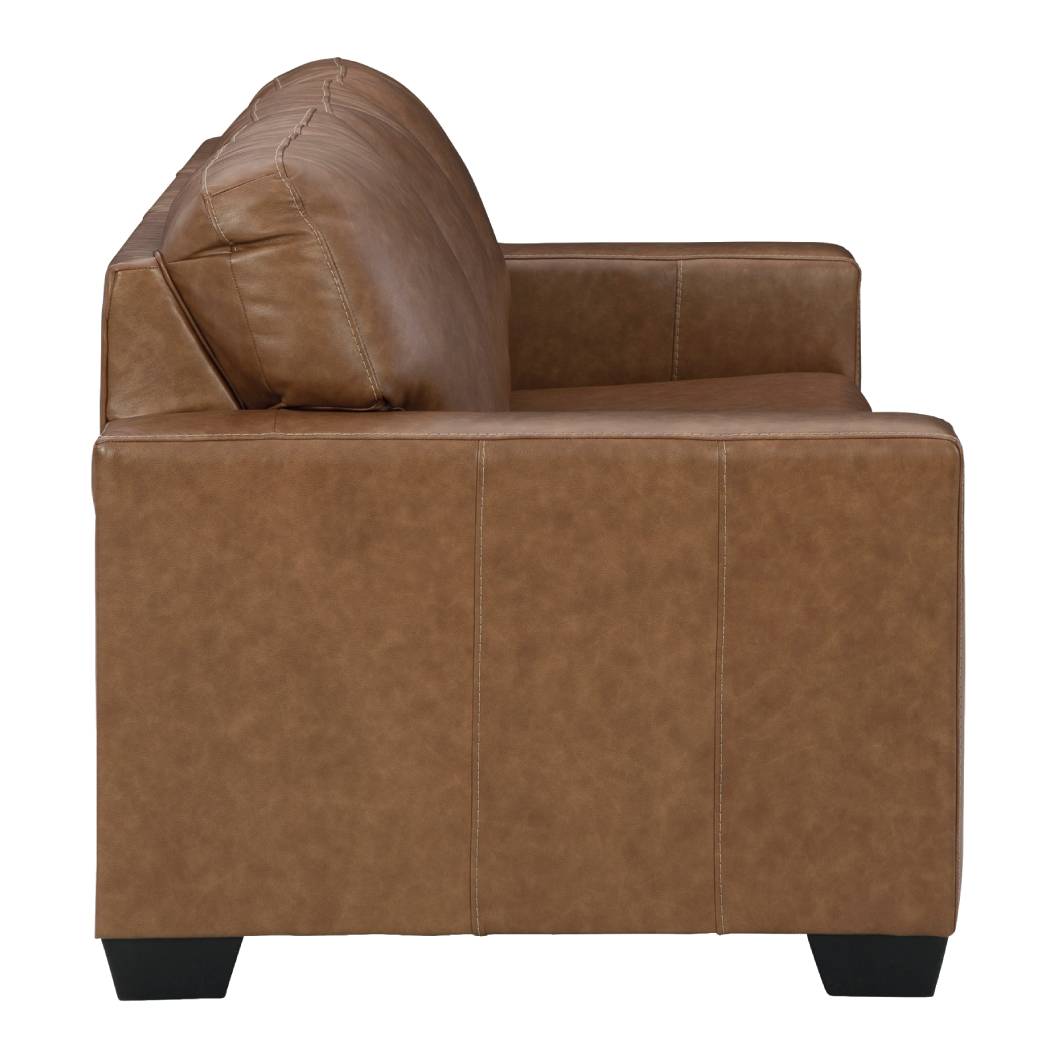Sofa lit queen caramel en cuir - Bolsena