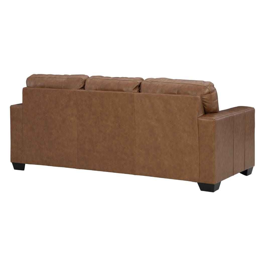 Sofa lit queen caramel en cuir - Bolsena
