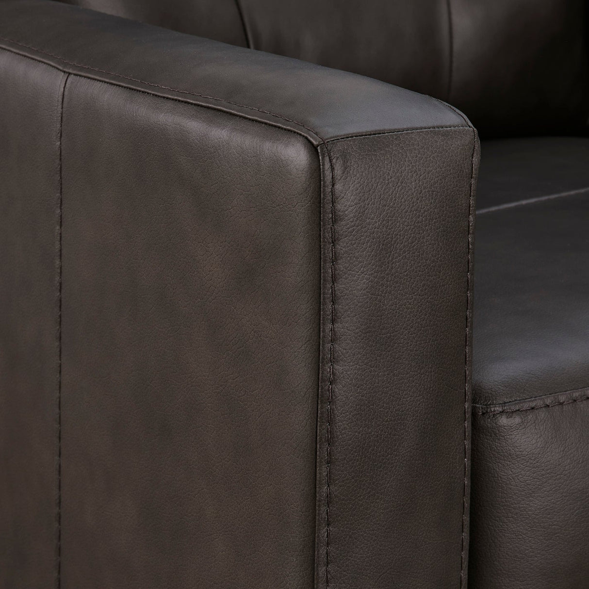Sofa-lit en cuir noir avec matelas double - Belziani