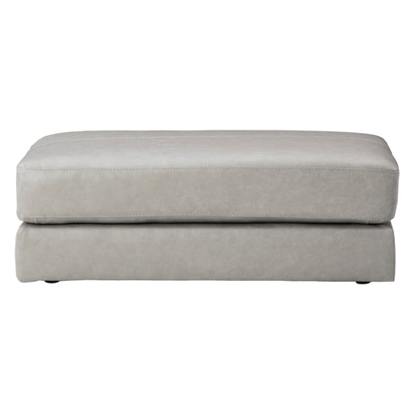 Ottoman surdimensionné Amiata cuir/similicuir gris