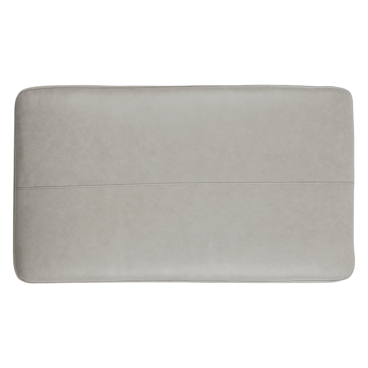 Ottoman en cuir gris pâle surdimensionné - Amiata