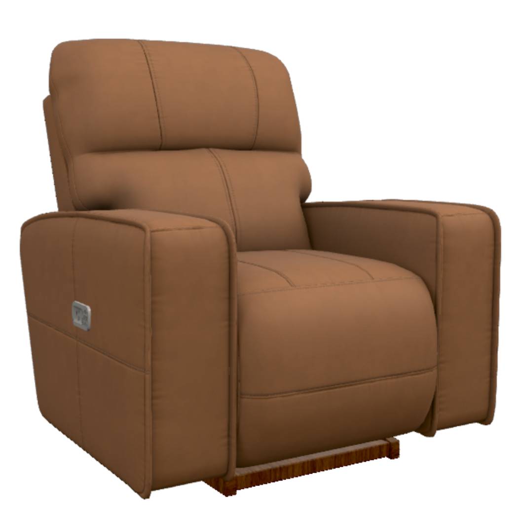 Fauteuil brun en cuir motorisé - Maddox