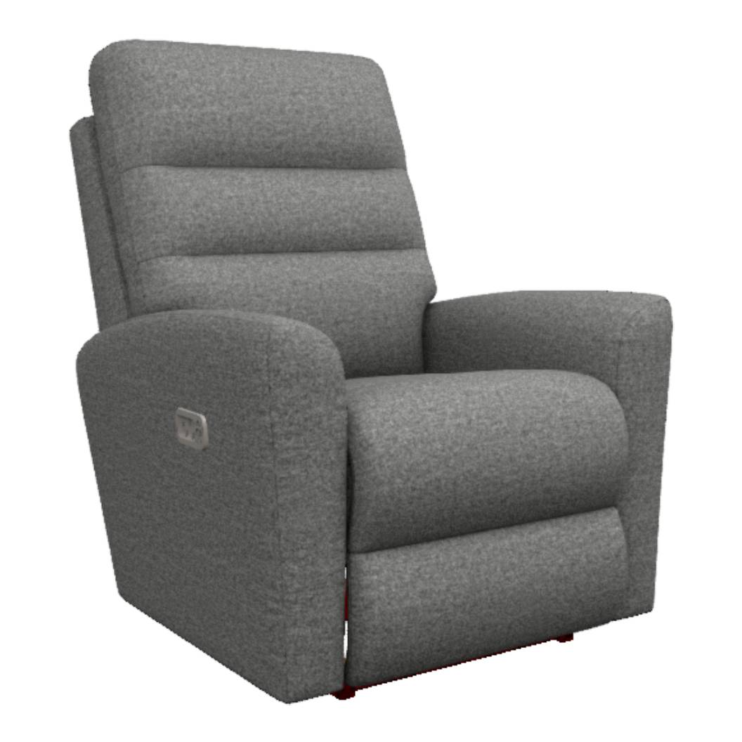 Fauteuil gris foncé en tissu motorisé - Liam