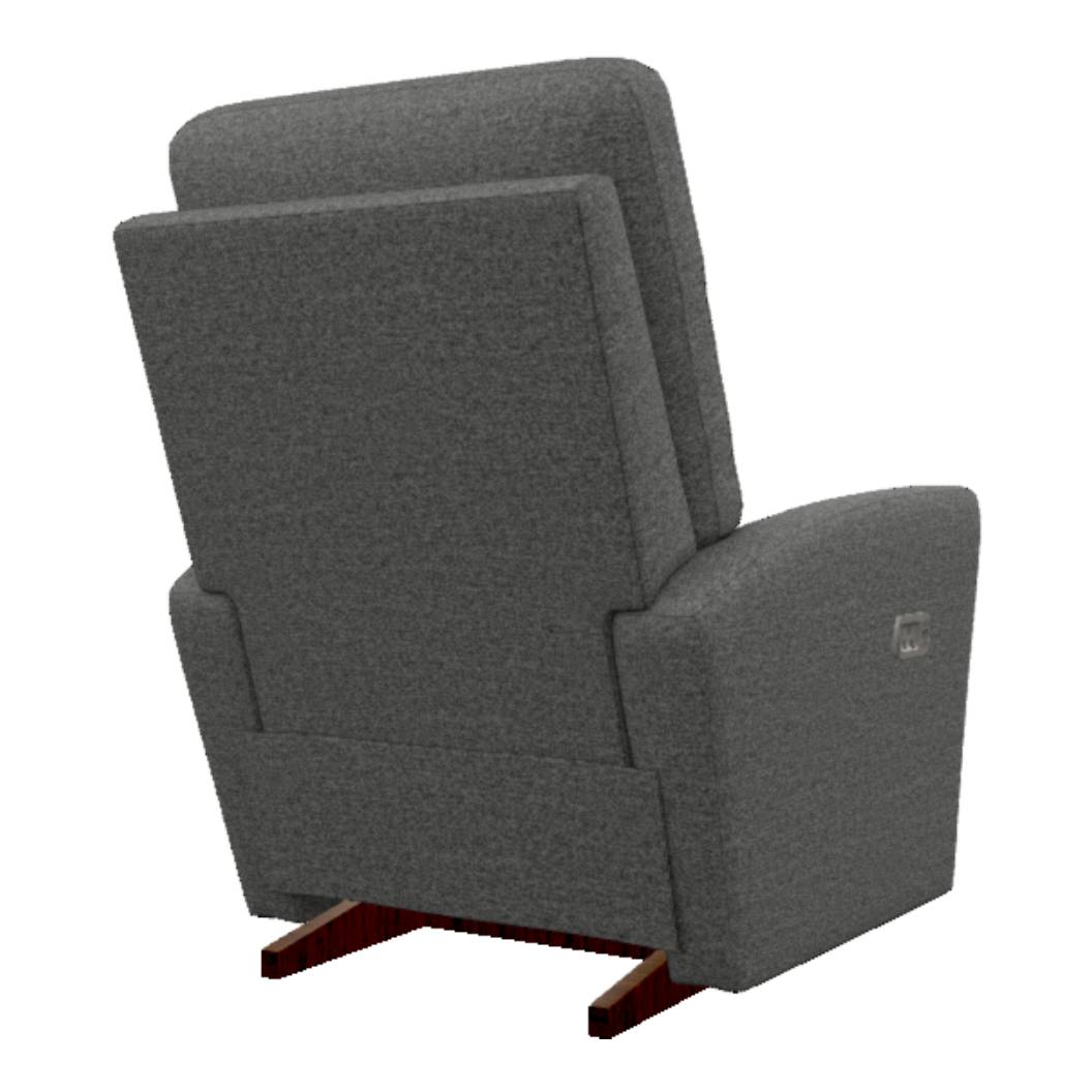 Fauteuil gris foncé en tissu motorisé - Liam
