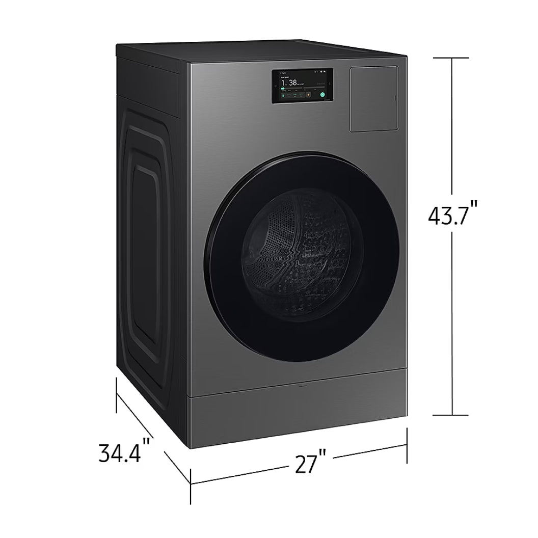 Laveuse-sécheuse tout-en-un 27 po 6,1 pi³ Inox graphite Bespoke Série D900 - AI