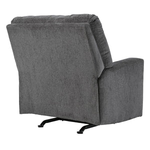 Fauteuil en tissu gris étain berçant et inclinable - Rannis