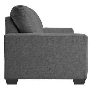 Sofa-lit en tissu gris étain avec matelas - Rannis