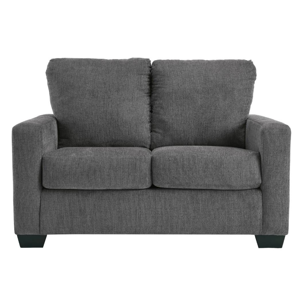 Sofa-lit en tissu gris étain avec matelas - Rannis
