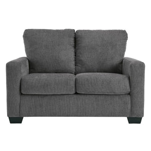 Sofa-lit en tissu gris étain avec matelas - Rannis