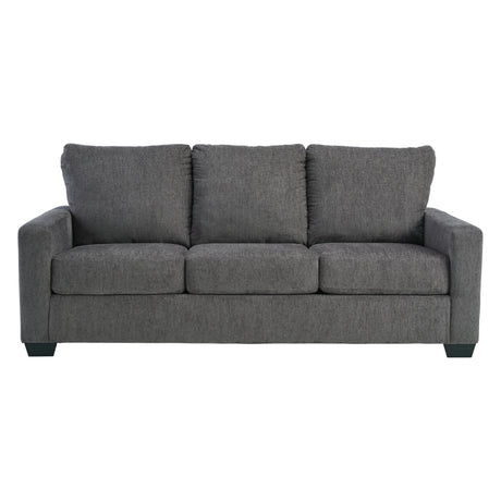 Sofa-lit en tissu gris étain avec matelas - Rannis
