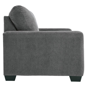 Sofa-lit en tissu gris étain avec matelas - Rannis