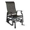 Chaise berçante autobloquante en tissu avec une structure en aluminium