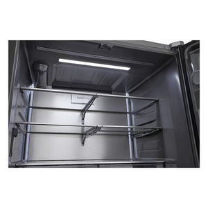 Réfrigérateur porte française 36 po 26,5 pi³ 3 portes Inox avec distributeur d'eau interne et machine à glaçons
