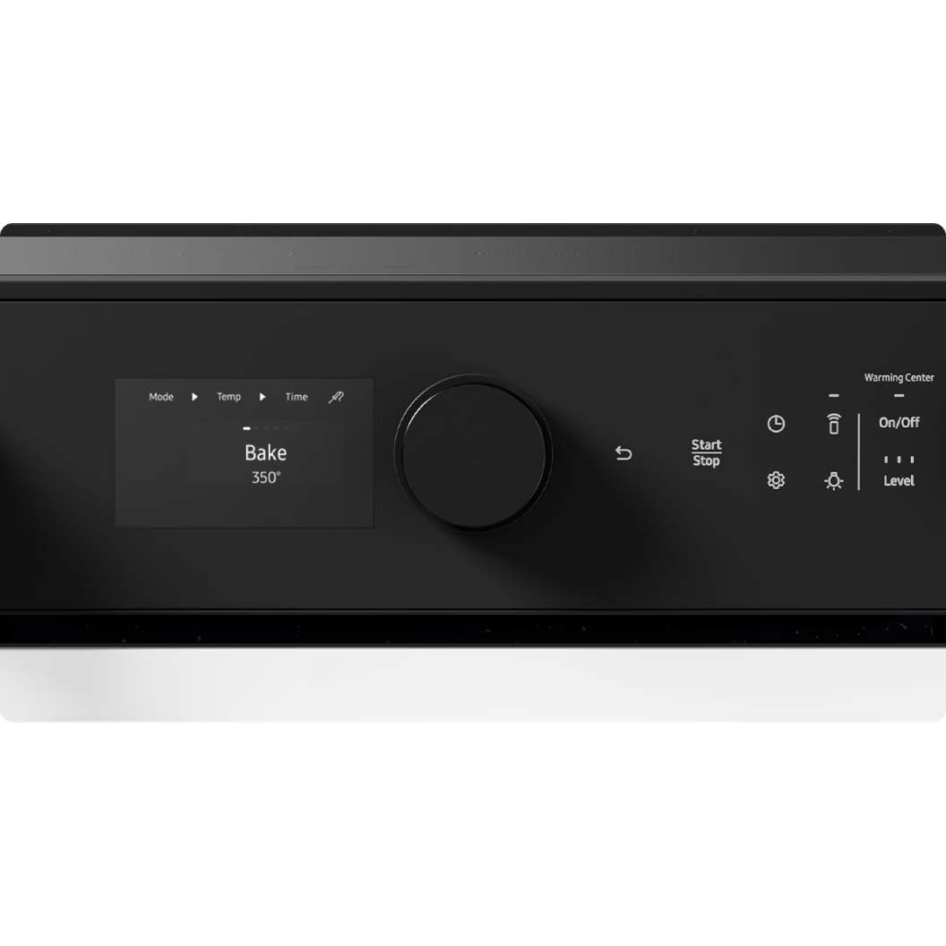 Cuisinière électrique encastrable 30 po, 6,3 pi³ Inox noir avec Air Fry et convection véritable