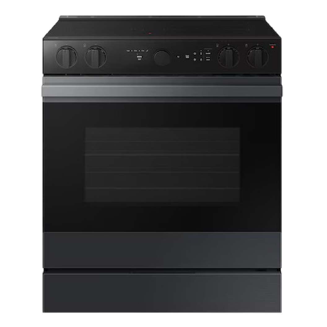 Cuisinière électrique encastrable 30 po, 6,3 pi³ Inox noir avec Air Fry et convection véritable