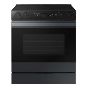Cuisinière électrique encastrable 30 po, 6,3 pi³ Inox noir avec Air Fry et convection véritable