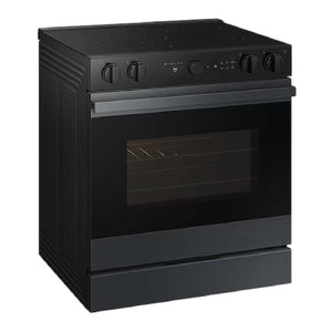 Cuisinière électrique encastrable 30 po, 6,3 pi³ Inox noir avec Air Fry et convection véritable