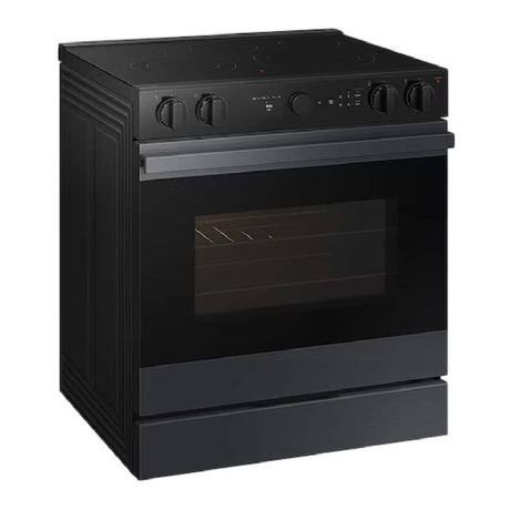 Cuisinière électrique encastrable 30 po, 6,3 pi³ Inox noir avec Air Fry et convection véritable