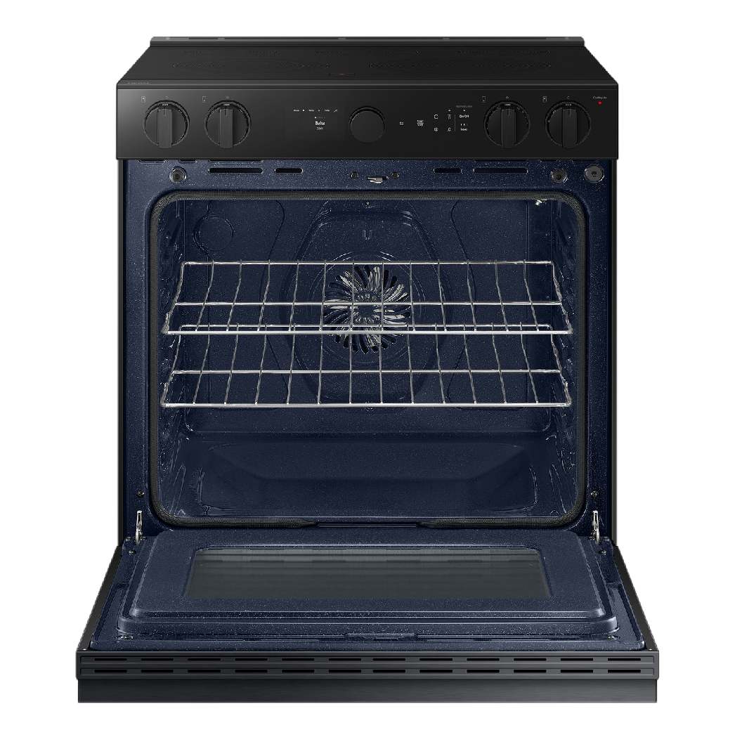 Cuisinière électrique encastrable 30 po, 6,3 pi³ Inox noir avec Air Fry et convection véritable