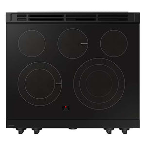 Cuisinière électrique encastrable 30 po, 6,3 pi³ Inox noir avec Air Fry et convection véritable