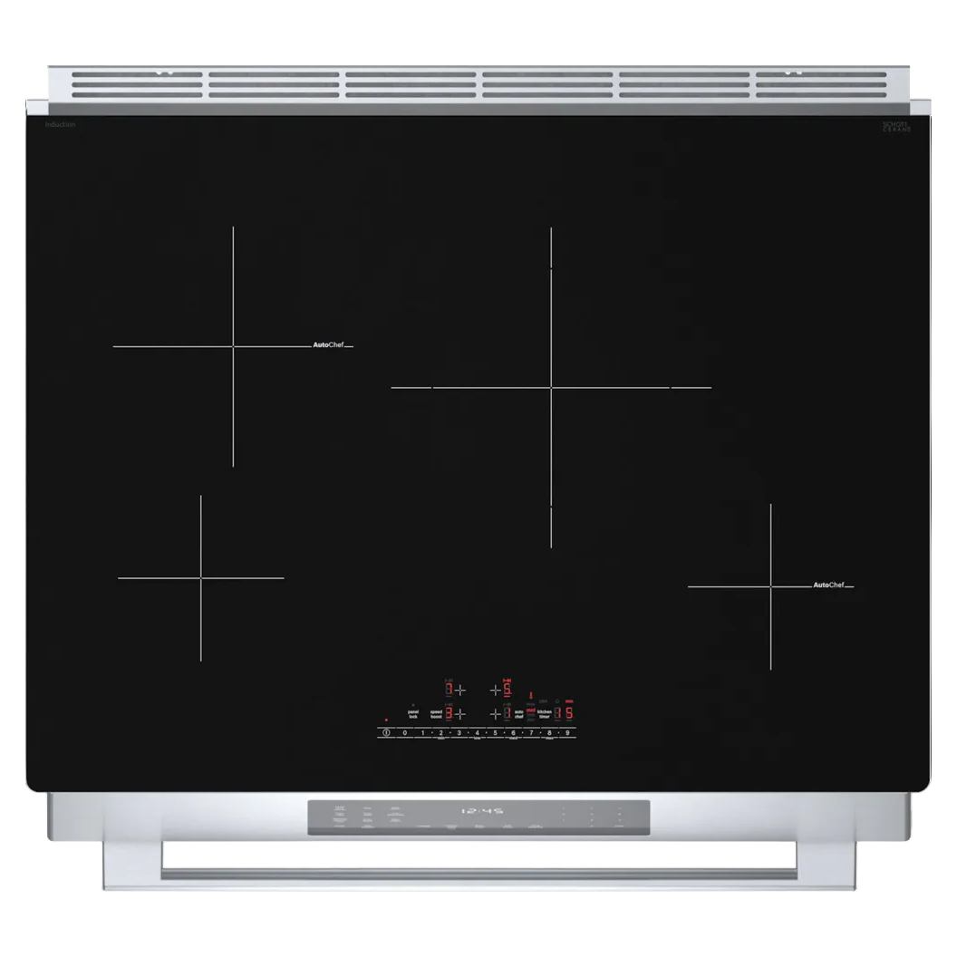 Cuisinière à induction encastrable 30 po Inox - Série 800 avec Tiroir réchaud