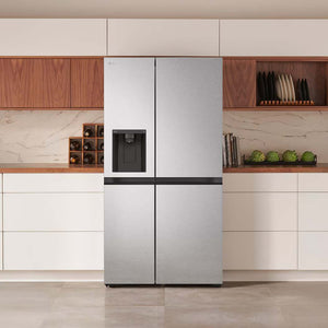 Réfrigérateur côte à côte 36 po, 29 pi³ Inox avec distributeur d'eau et de glaçons