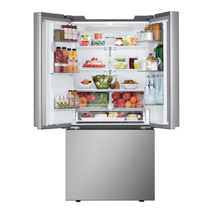 Réfrigérateur porte française 33 po 3 portes Inox