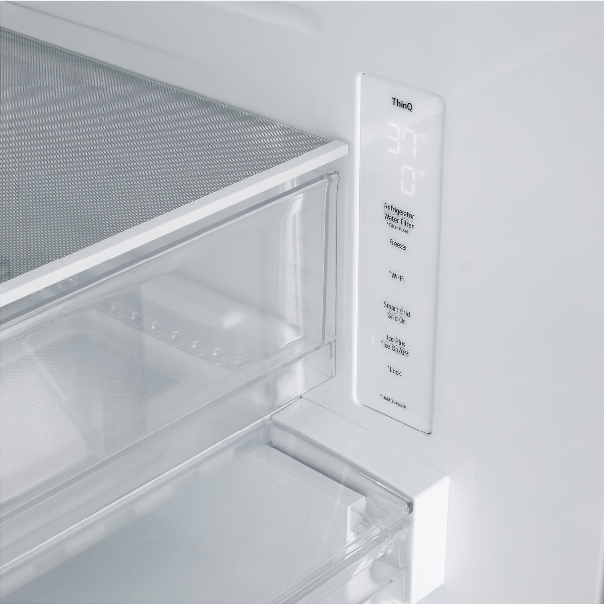 Réfrigérateur porte française 33 po, 24,5 pi³ 3 portes avec distributeur externe Slim SpacePlus™