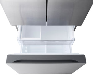 Réfrigérateur portes françaises inox 33po