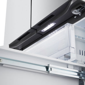 Réfrigérateur portes françaises inox 33po