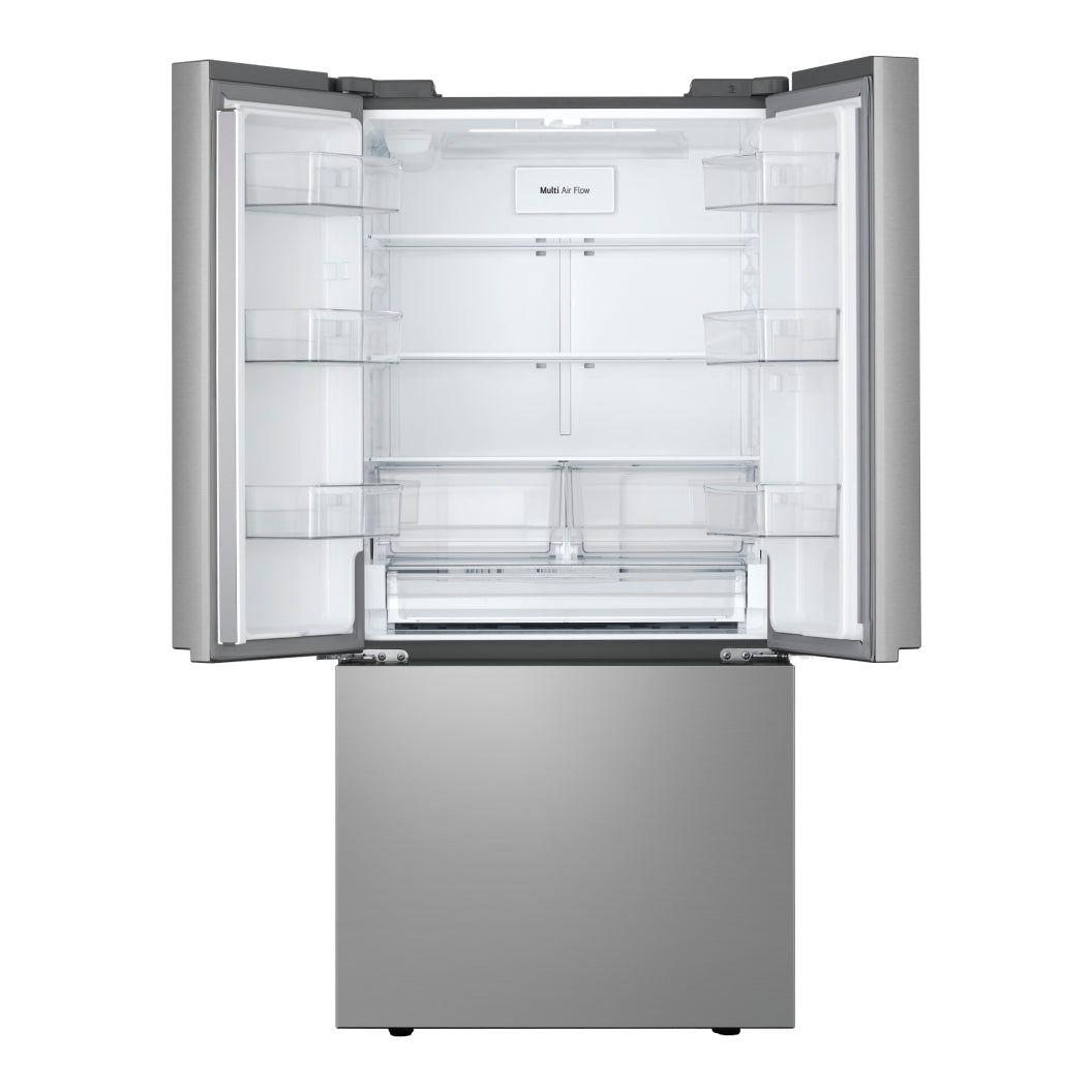 Réfrigérateur porte française 33 po 3 portes Argent