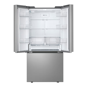 Réfrigérateur porte française 33 po 3 portes Argent