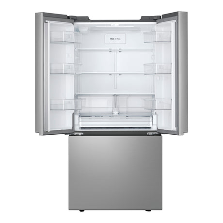 Réfrigérateur porte française 33 po 3 portes Argent