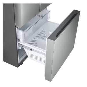 Réfrigérateur porte française 33 po 3 portes Argent