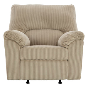 Fauteuil en tissu corduroy berçant et inclinable - SimpleJoy