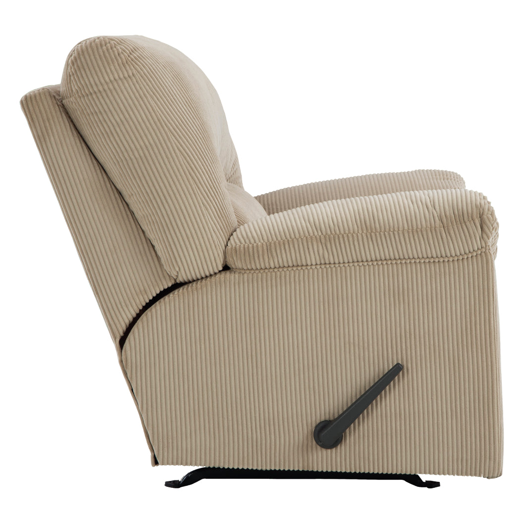 Fauteuil en tissu corduroy berçant et inclinable - SimpleJoy