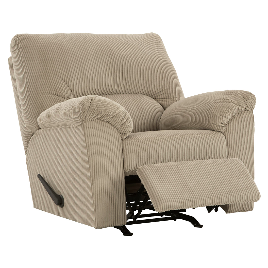 Fauteuil en tissu corduroy berçant et inclinable - SimpleJoy